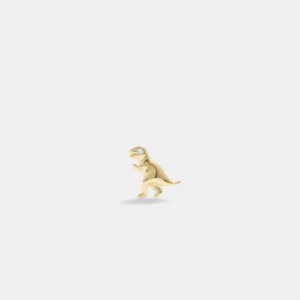 Coach 14 K Gold Rexy Single Stud Earring Gold | COH866139
