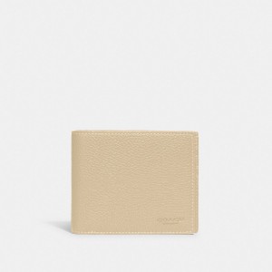 Coach 3 In 1 Wallet Polished Pebble Leather/Ivory | COH866721