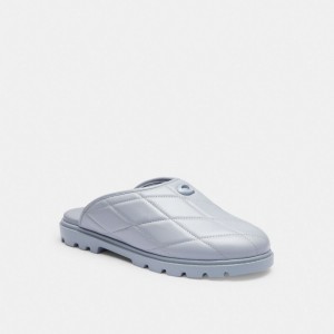 Coach Alyssa Clog With Quilting Grey Blue | COH865796