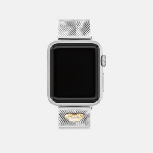Coach Apple Watch® Strap, 38 Mm, 40 Mm And 41 Mm Stainless Steel | COH866287