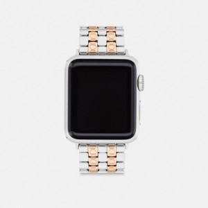 Coach Apple Watch® Strap, 38 Mm, 40 Mm And 41 Mm Two Tone | COH866288
