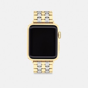 Coach Apple Watch® Strap, 38 Mm, 40 Mm And 41 Mm Two Tone | COH866289