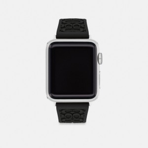 Coach Apple Watch® Strap, 38 Mm And 40 Mm Black | COH866253