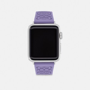 Coach Apple Watch® Strap, 38 Mm And 40 Mm Violet | COH866271