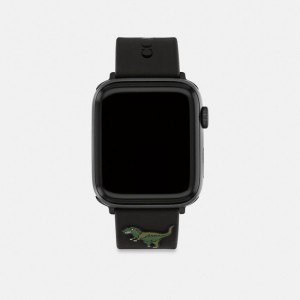 Coach Apple Watch® Strap, 42 Mm, 44 Mm And 45 Mm Black | COH866960