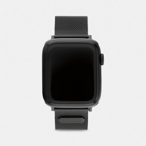 Coach Apple Watch® Strap, 42 Mm And 44 Mm Black | COH866272