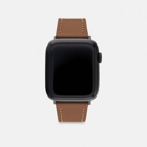 Coach Apple Watch® Strap, 42 Mm And 44 Mm Saddle | COH866967