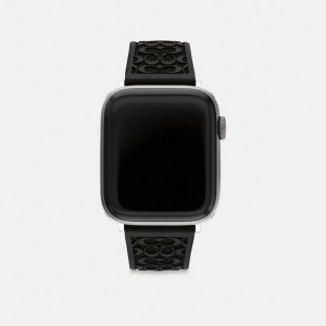 Coach Apple Watch® Strap, 42 Mm And 44 Mm Black | COH866968
