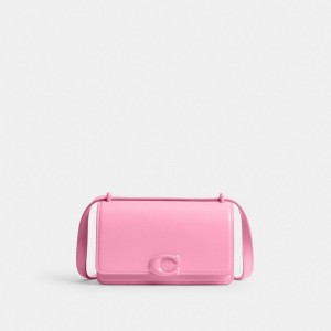 Coach Bandit Crossbody Bag Calf Leather/Silver/Vivid Pink | COH864856