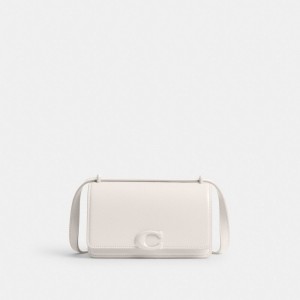Coach Bandit Crossbody Bag Calf Leather/Silver/Chalk | COH864993