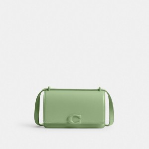 Coach Bandit Crossbody Bag Calf Leather/Silver/Pale Pistachio | COH864759