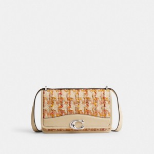 Coach Bandit Shoulder Bag In Tweed Silver/Neutral Multi | COH864891