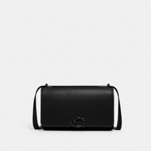Coach Bandit Shoulder Bag Luxe Refined Calf Leather/Matte Black/Black | COH865199