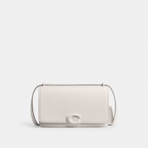 Coach Bandit Shoulder Bag Refined Calf Leather/Silver/Chalk | COH864817