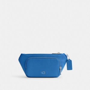 Coach Belt Bag With Signature Canvas Interior Detail Blueberry | COH865192