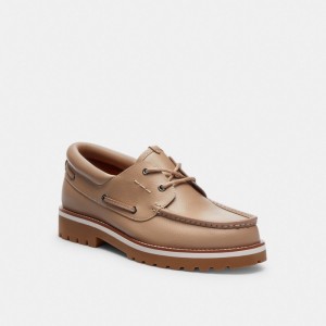 Coach Benson Boat Shoe Taupe | COH866831