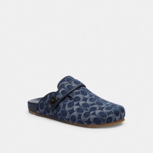 Coach Blake Clog In Signature Denim Blue Denim | COH866844