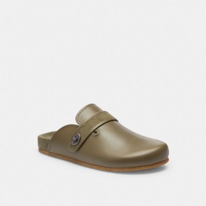 Coach Blake Clog With Signature Canvas Jacquard Army Green | COH866845