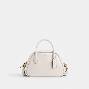 Coach Borough Bowling Bag Brass/Chalk | COH865184