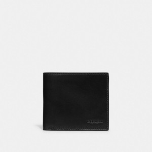 Coach Boxed Double Billfold Wallet Leather/Black | COH866707