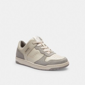 Coach C201 Low Top Sneaker Chalk/Dove Grey | COH865824