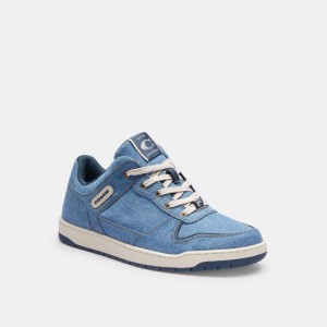 Coach C201 Sneaker Indigo Denim | COH866809