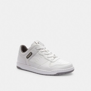 Coach C201 Sneaker Optic White/Heather Grey | COH866810
