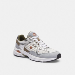 Coach C301 Sneaker Optic White/Grey | COH865838