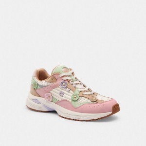 Coach C301 Sneaker With Tea Rose Soft Pink/Multi | COH865837