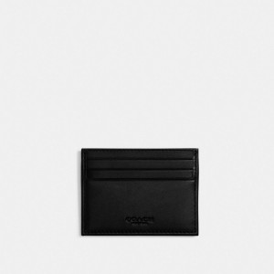 Coach Card Case In Signature Jacquard Charcoal/Black | COH866763