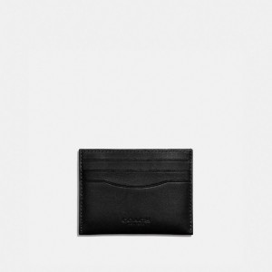 Coach Card Case Smooth Leather/Black | COH865696
