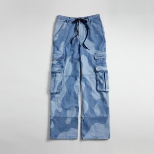 Coach Cargo Pants In Wavy Wash Denim | COH866939