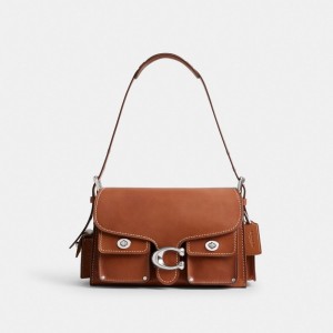 Coach Cargo Turnlock Soft Tabby Silver/Burnished Amber | COH865337