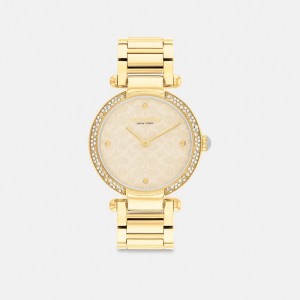 Coach Cary Watch, 34 Mm Gold | COH866280