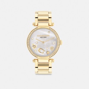 Coach Cary Watch, 34 Mm Gold | COH866282
