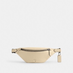 Coach Charter Belt Bag 7 Polished Pebble Leather/Ivory | COH865433