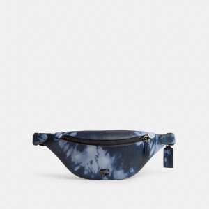 Coach Charter Belt Bag 7 With Tie Dye Print Midnight Navy Multi | COH866691