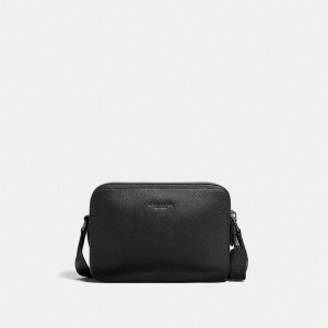 Coach Charter Crossbody Bag 24 Pebble Leather/Black Copper/Black | COH865383