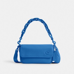 Coach Charter Flap Crossbody 18 Glovetanned Leather/Blueberry | COH866568