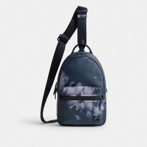 Coach Charter Pack With Tie Dye Print Midnight Navy Multi | COH866519