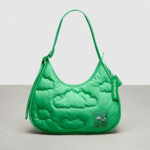 Coach Coachtopia Loop Ergo Bag With Cloud Quilting Electric Kelp | COH865114