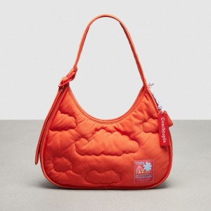 Coach Coachtopia Loop Ergo Bag With Cloud Quilting Sun Orange | COH865125