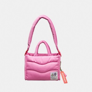 Coach Coachtopia Loop Mini Puffy Tote Bright Magenta | COH866657