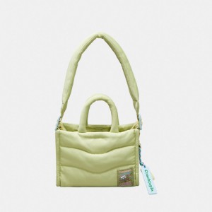 Coach Coachtopia Loop Mini Puffy Tote Pale Lime | COH866641