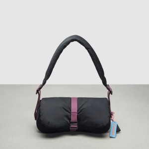 Coach Coachtopia Loop Puffy Wavy Dinky Bag Recycled Polyester/Black | COH864980