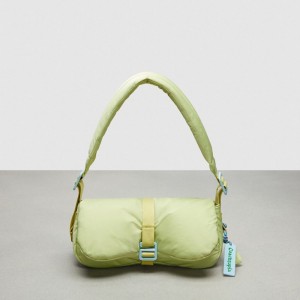 Coach Coachtopia Loop Puffy Wavy Dinky Bag Recycled Polyester/Pale Lime | COH864787