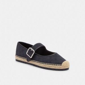 Coach Courtney Espadrille In Signature Canvas Black | COH865763