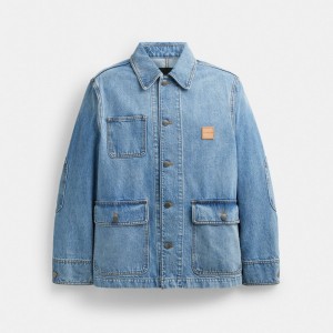 Coach Denim Chore Jacket Light Wash | COH866864