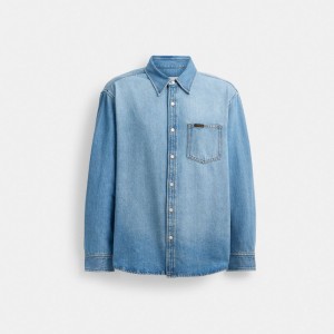 Coach Denim Shirt Light Wash | COH866918