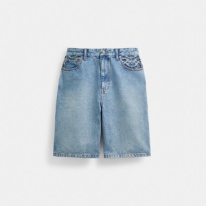Coach Denim Shorts Light Wash | COH866943